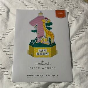 Hallmark Pink and Yellow Birthday Card